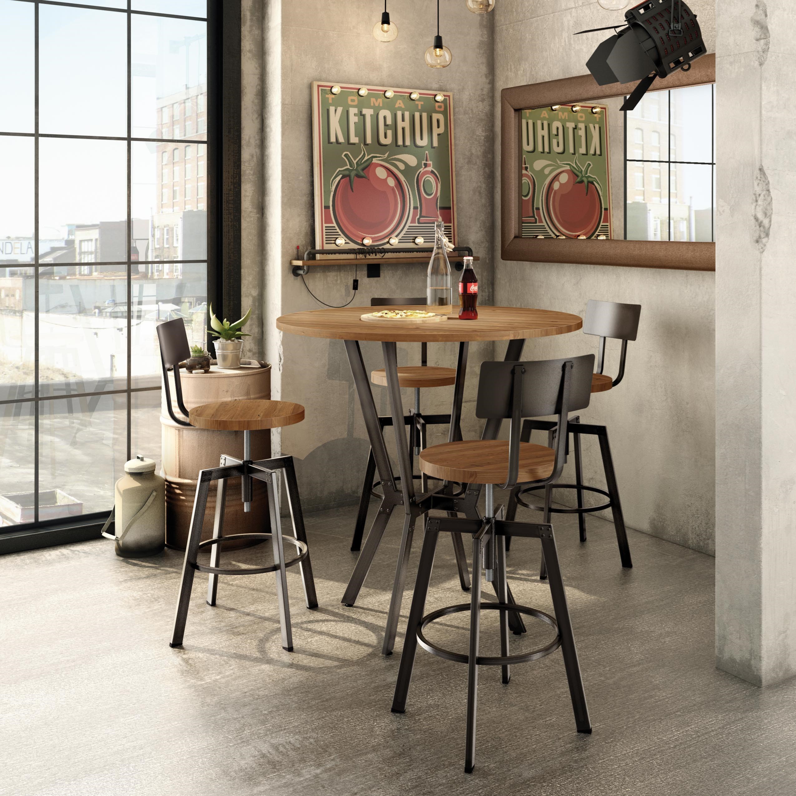 Adjustable screw sales stool